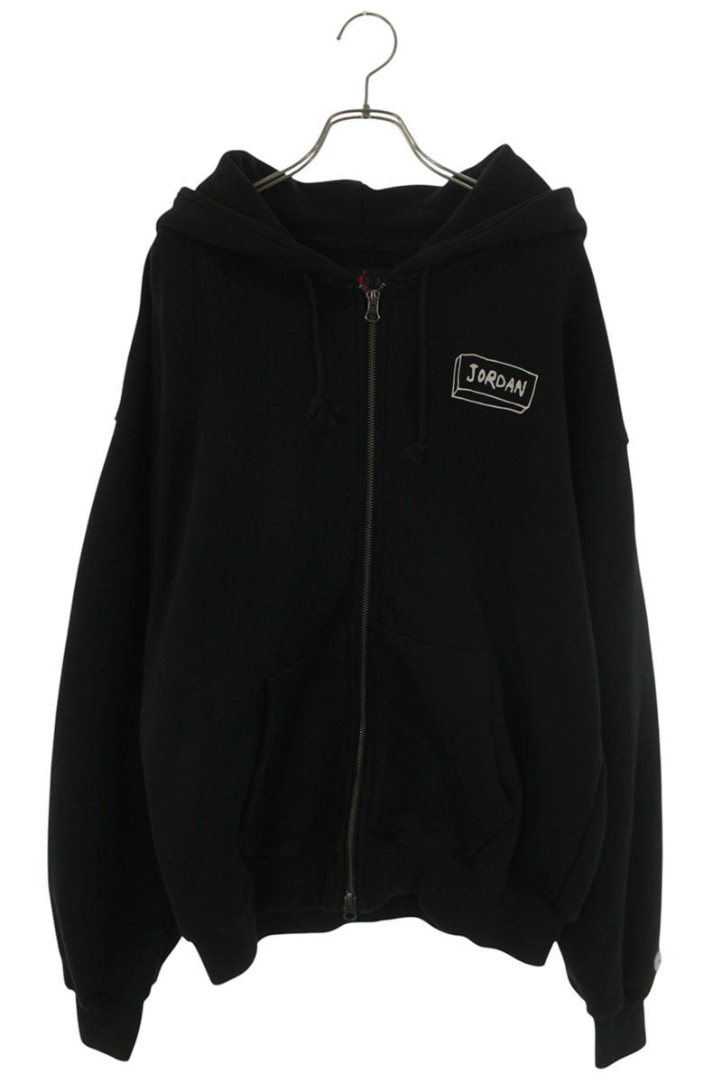 fragment design x UNION Zip Hoodie Black Cotton Size S