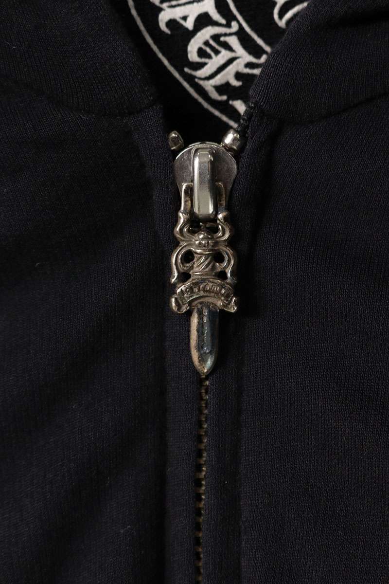 Chrome Hearts Old CH Plus Print Dagger Zip Hoodie Size M