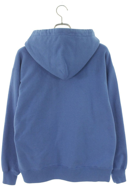 GOD SELECTION XXX Logo Embroidery Cotton Hoodie Blue Size L