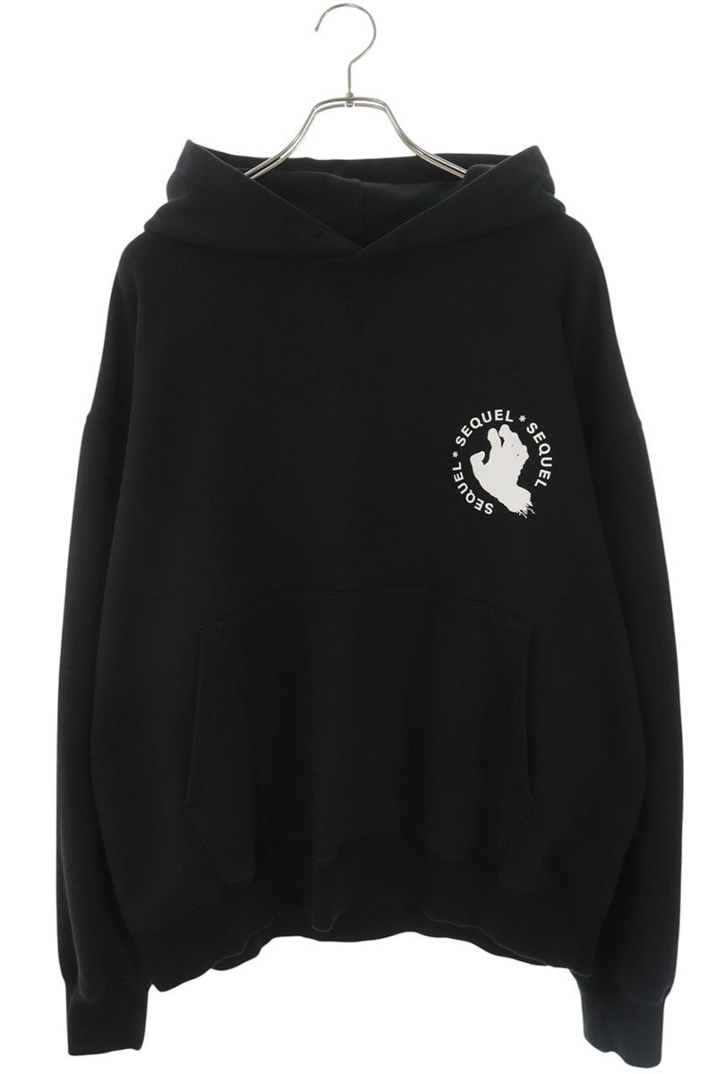 SEQUEL 25AW Santa Cruz Pullover Hoodie Black Size L