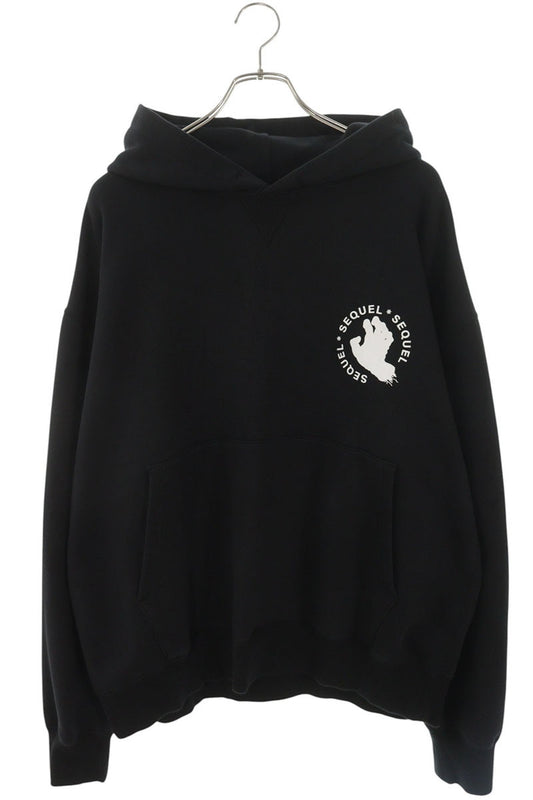 SEQUEL 25AW Santa Cruz Pullover Hoodie Black Size L