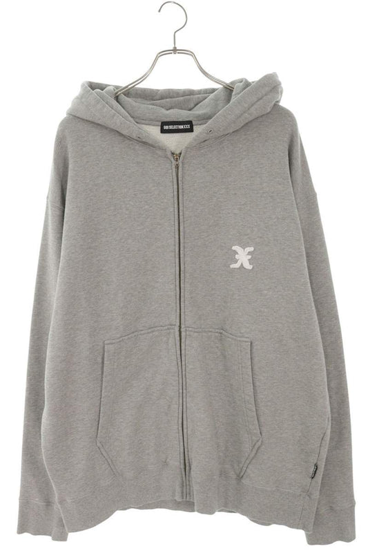 GOD SELECTION XXX X Patch Zip Hoodie Gray Size XL