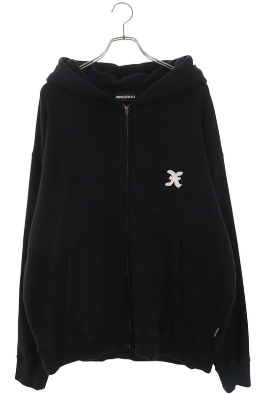 GOD SELECTION XXX X Patch Zip Hoodie Black Size XL