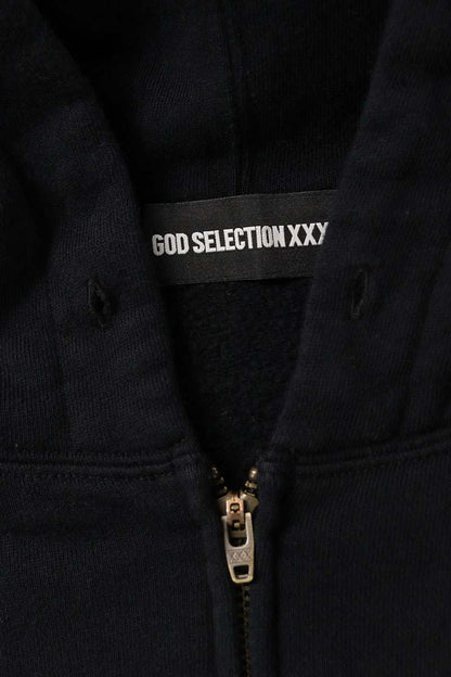 GOD SELECTION XXX X Patch Zip Hoodie Black Size XL