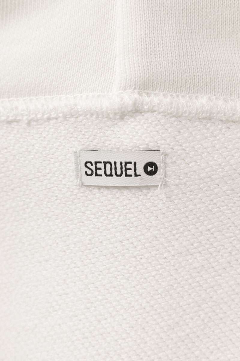 SEQUEL 25AW Santa Cruz Pullover Hoodie White Cotton Size L