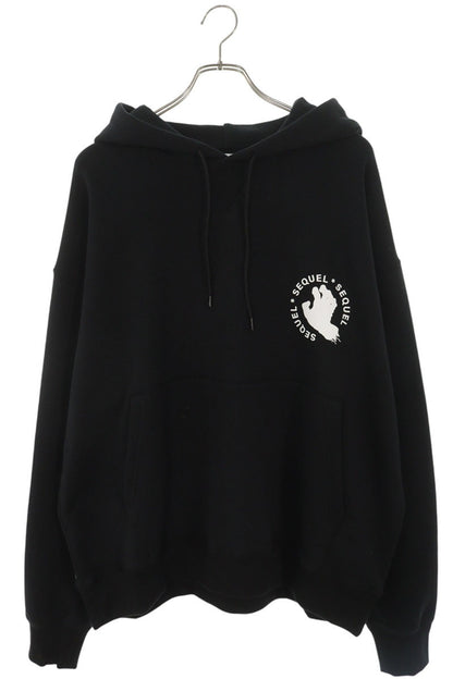 SEQUEL 25AW Santa Cruz Pullover Hoodie Black Cotton Size L