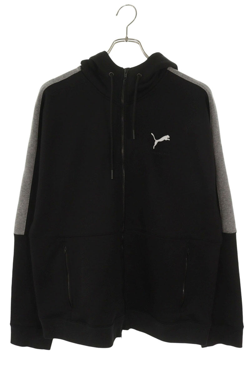 BALENCIAGA x PUMA Logo Embroidery Zip Hoodie Multi Size XL