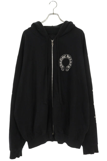 Chrome Hearts Floral Horseshoe Zip Hoodie Size XXL