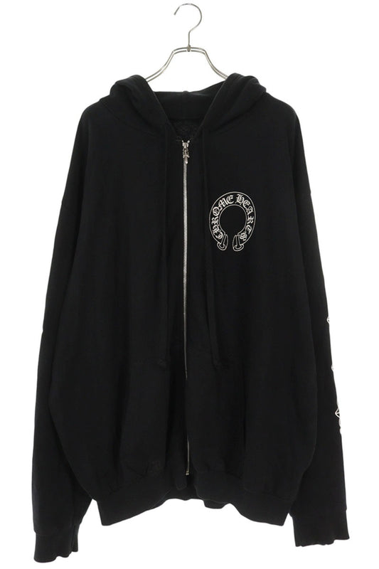Chrome Hearts Floral Horseshoe Zip Hoodie Size XXL
