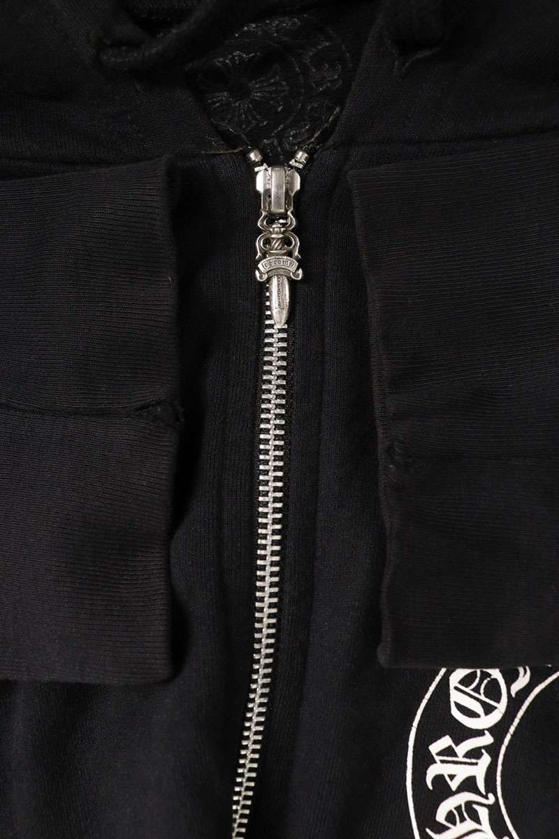 Chrome Hearts Floral Horseshoe Zip Hoodie Size XXL