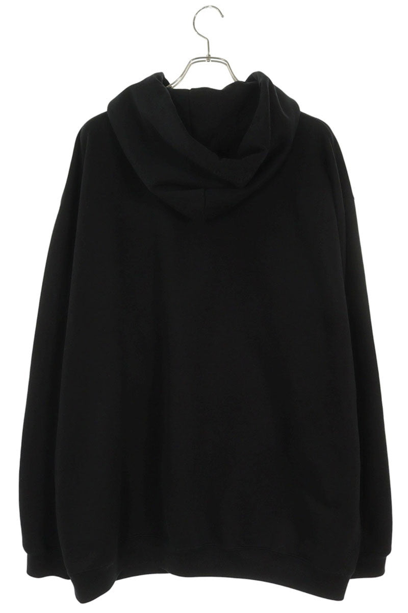 VETEMENTS UAH21TR541 Logo Embroidered Hoodie Black Size M