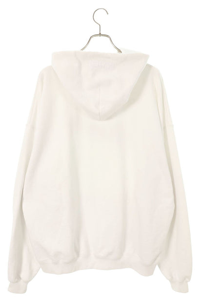 VETEMENTS Logo Print Pullover Hoodie White Size M