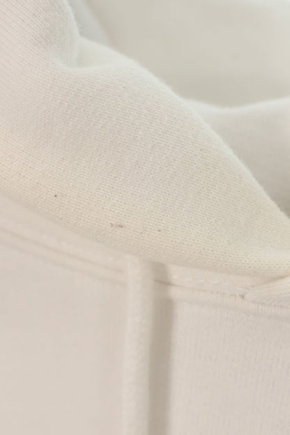 VETEMENTS Logo Print Pullover Hoodie White Size M