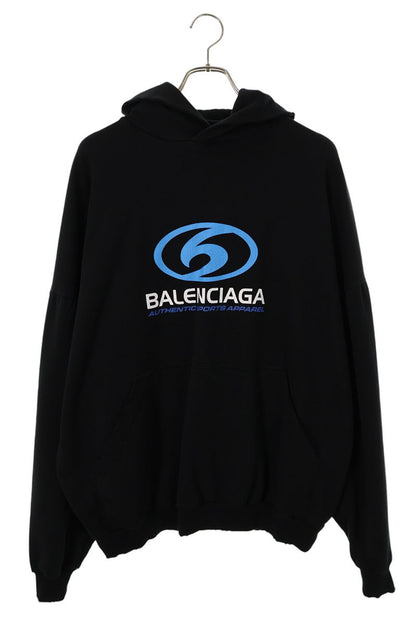 BALENCIAGA 24SS Distressed Round Hoodie Black Size XS
