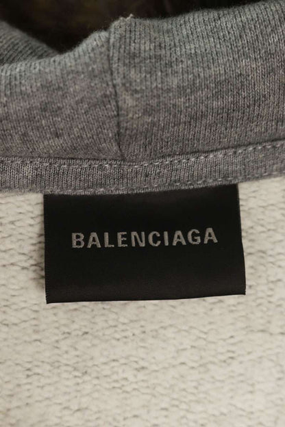 BALENCIAGA 25AW Luxury Script Oversized Zip Hoodie Size S