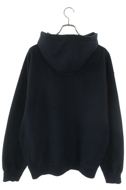 SUPREME FW25 Swarovski Motion Logo Hoodie Navy Cotton Size L