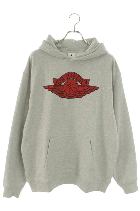 SAINT MICHAEL 26SS x JORDAN Wing Logo Hoodie Grey/Red Size M