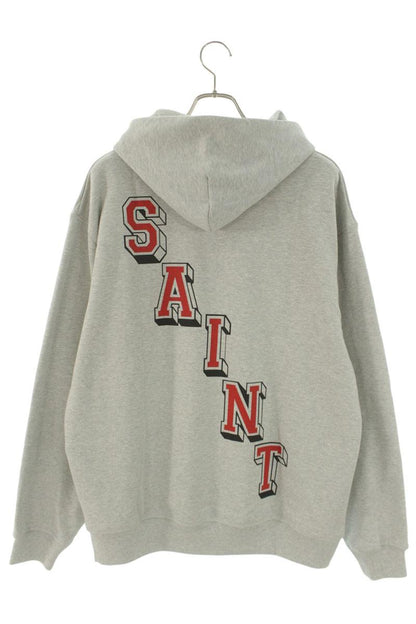 SAINT MICHAEL 26SS x JORDAN Wing Logo Hoodie Grey/Red Size M