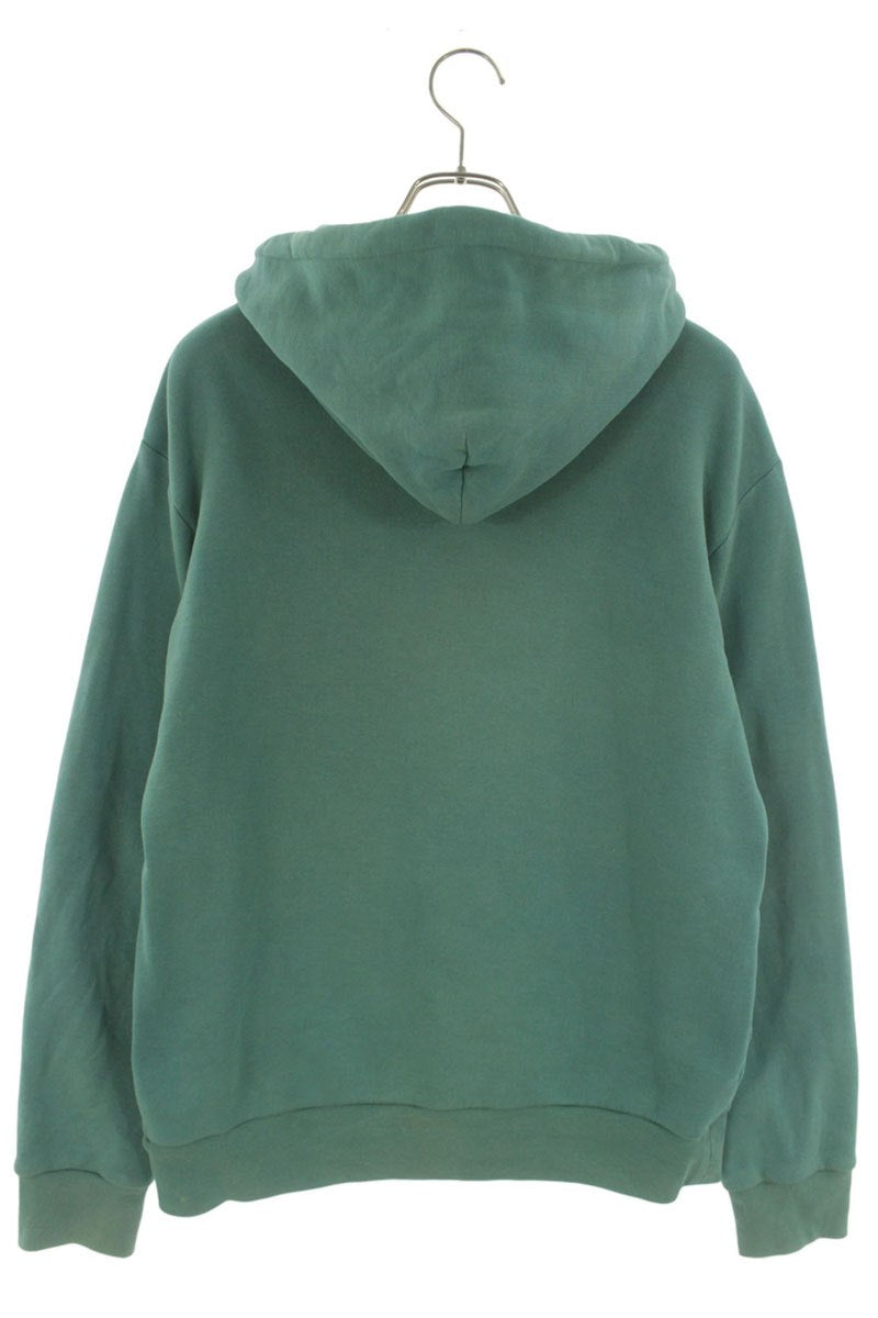 LOUISVUITTON Logo Embroidered Hoodie Green Size M
