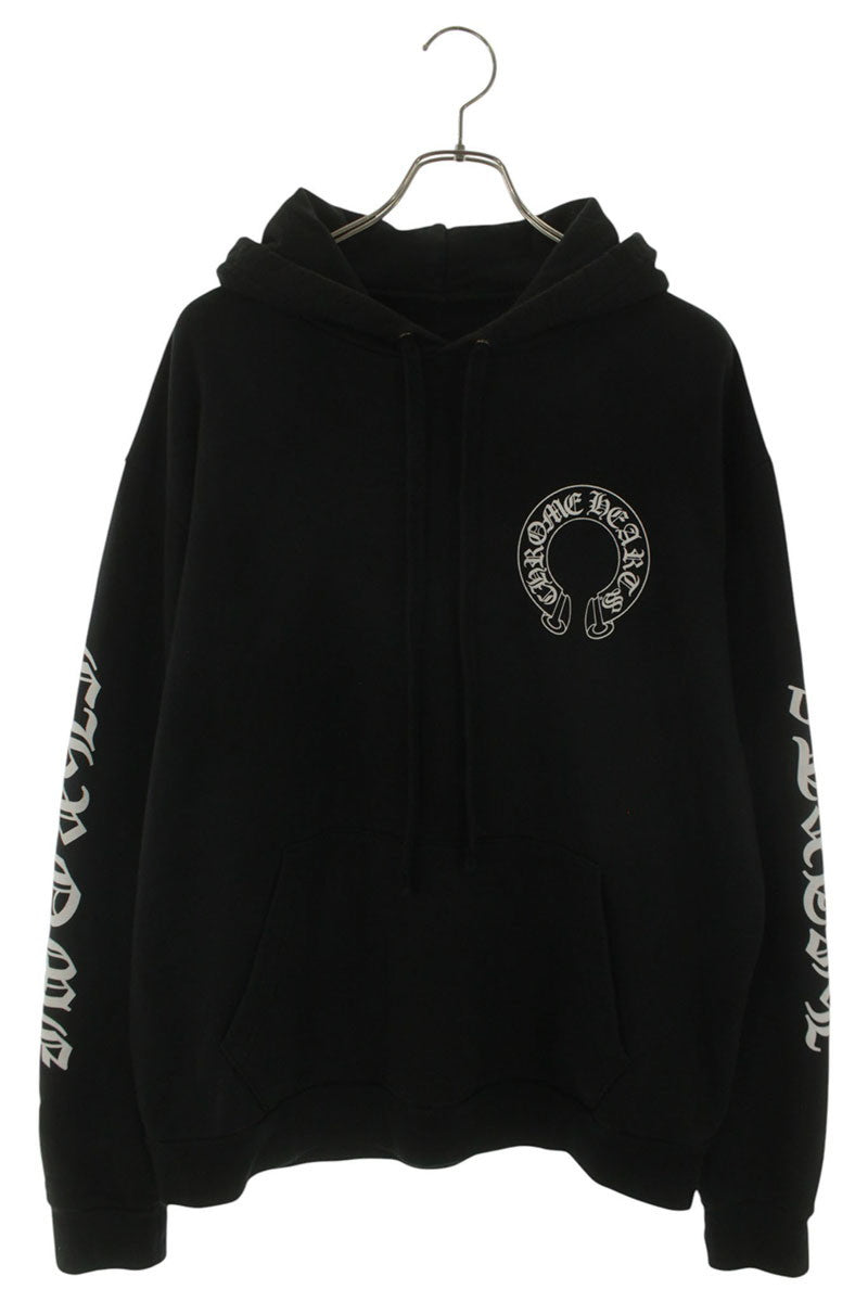 Chrome Hearts Back Horseshoe Chomper Print Hoodie Size M