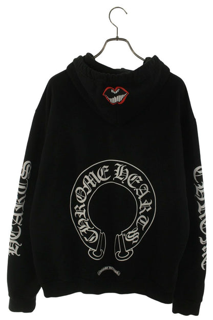 Chrome Hearts Back Horseshoe Chomper Print Hoodie Size M
