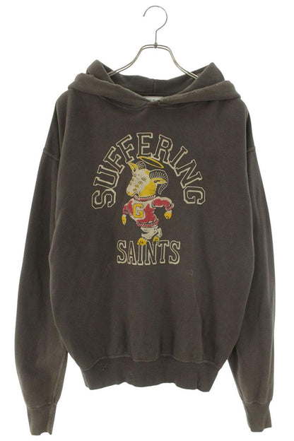 SAINT MICHAEL x NEXUS7 Front Logo Hoodie Black Size M