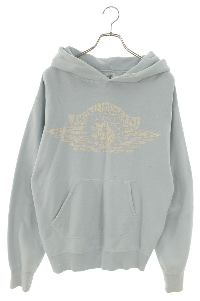 SAINT MICHAEL 21SS Angel Print Vintage Hoodie Light Size M