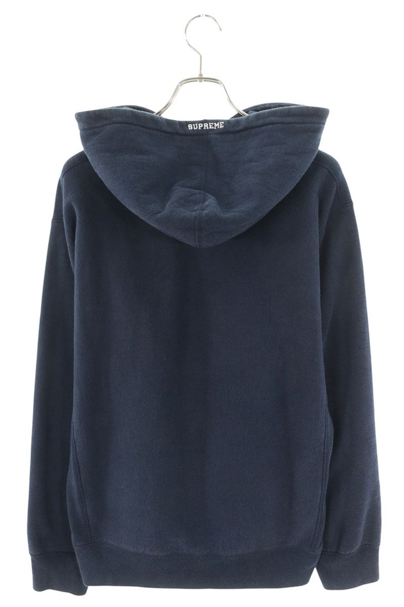 SUPREME 17AW Tonal S Logo Hooded Sweatshirt Navy Size L