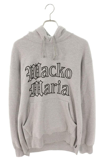 WACKO MARIA 24SS Logo Emb. Pullover Hoodie Gray Size M