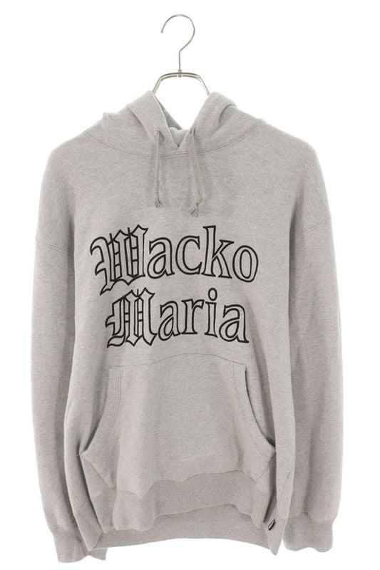 WACKO MARIA 24SS Logo Emb. Pullover Hoodie Gray Size M
