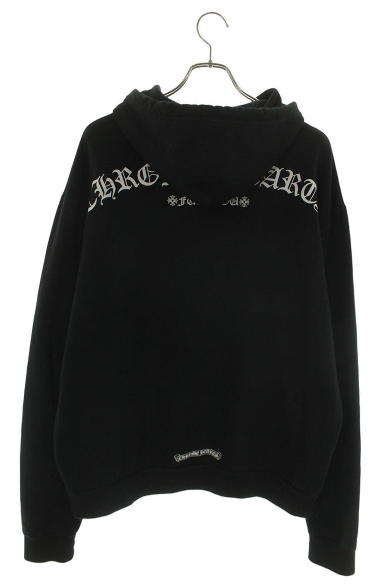 Chrome Hearts Back Arch Logo Print Pullover Hoodie Size M