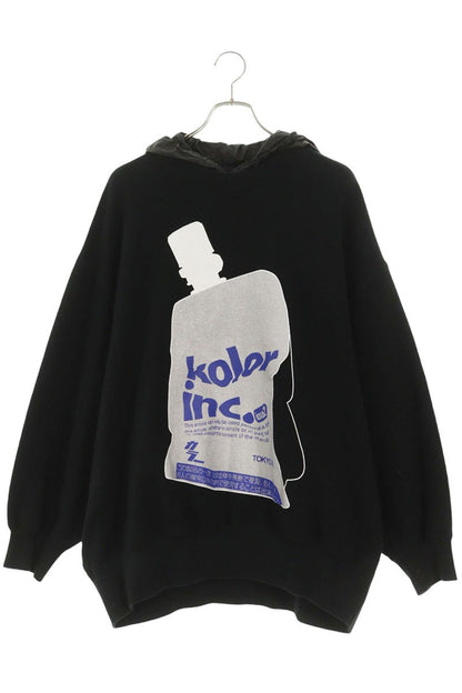 kolor 20AW Ink Print Pullover Hoodie Black Size M
