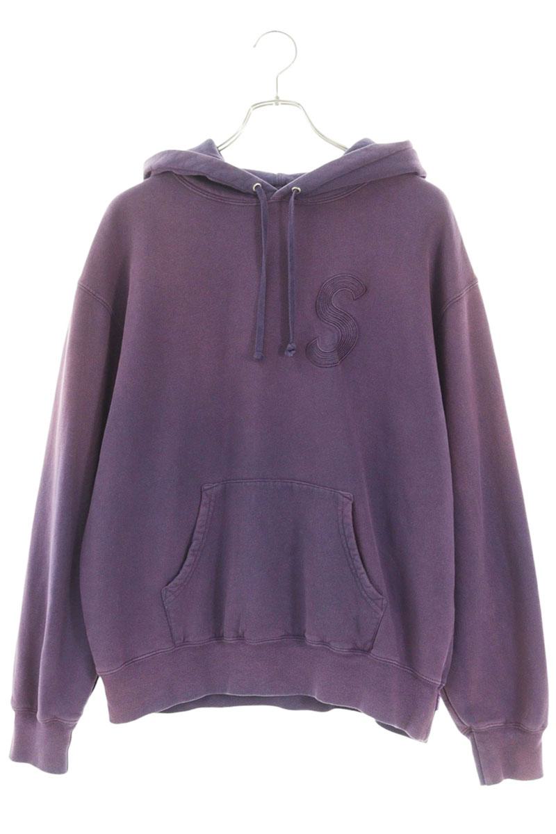 SUPREME 23SS Overdyed S Logo Hoodie Purple Size S