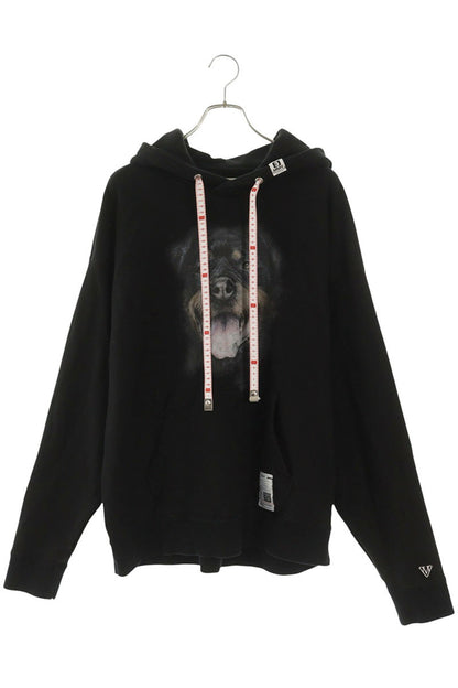 MIHARAYASUHIRO Dog Print Hoodie Black Size M