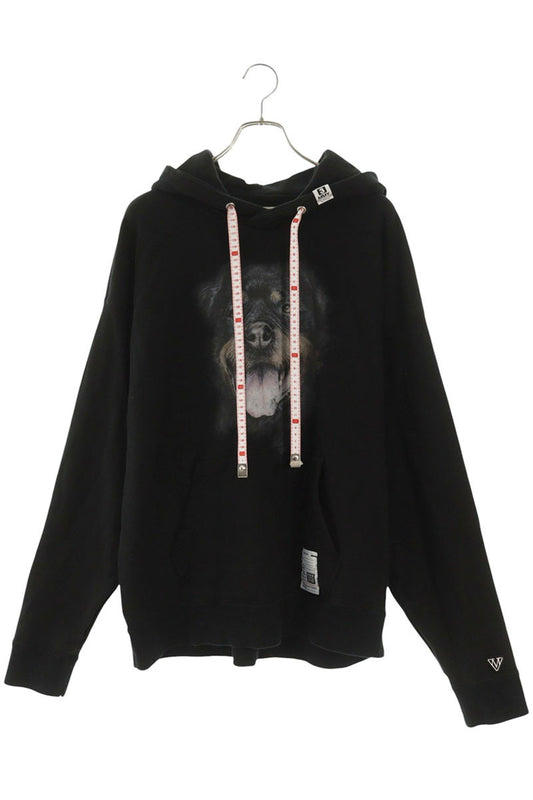MIHARAYASUHIRO Dog Print Hoodie Black Size M
