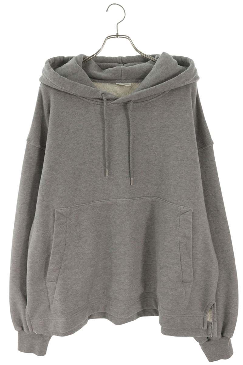 DRIES VAN NOTEN Side Slit Pullover Hoodie Gray Size L