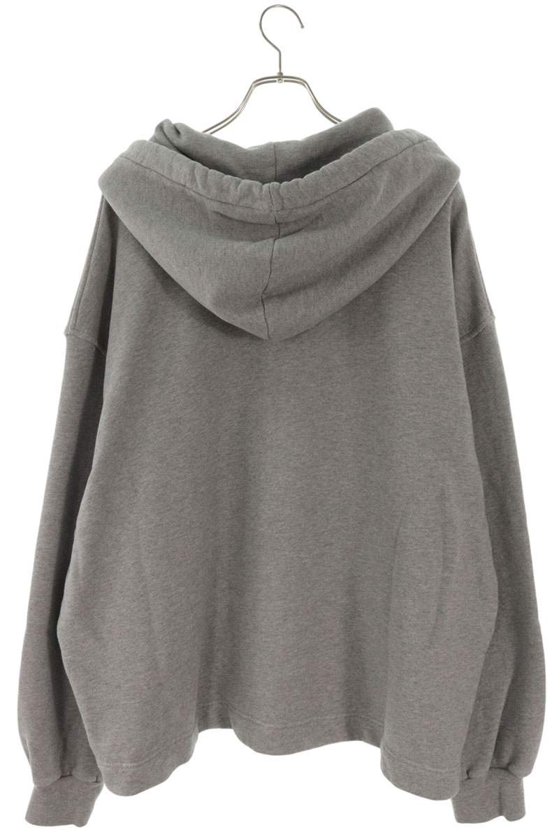 DRIES VAN NOTEN Side Slit Pullover Hoodie Gray Size L