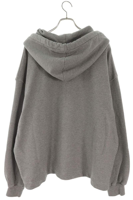 DRIES VAN NOTEN Side Slit Pullover Hoodie Gray Size L