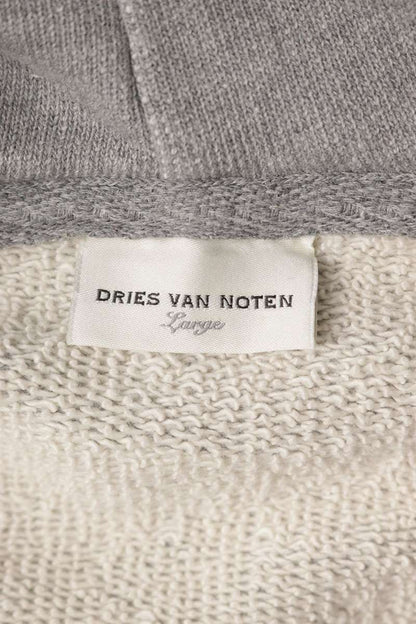 DRIES VAN NOTEN Side Slit Pullover Hoodie Gray Size L