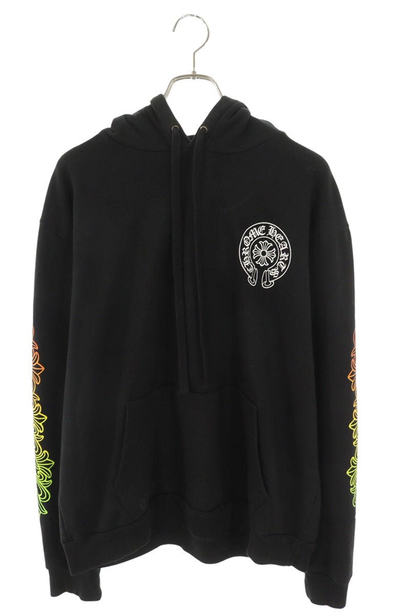 Chrome Hearts SWTSHRT PLVR Sleeve Floral Logo Hoodie Size M