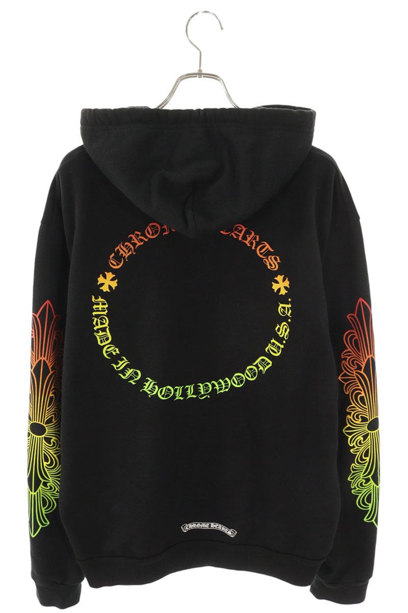 Chrome Hearts SWTSHRT PLVR Sleeve Floral Logo Hoodie Size M