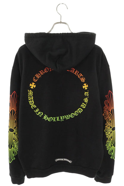 Chrome Hearts SWTSHRT PLVR Sleeve Floral Logo Hoodie Size M