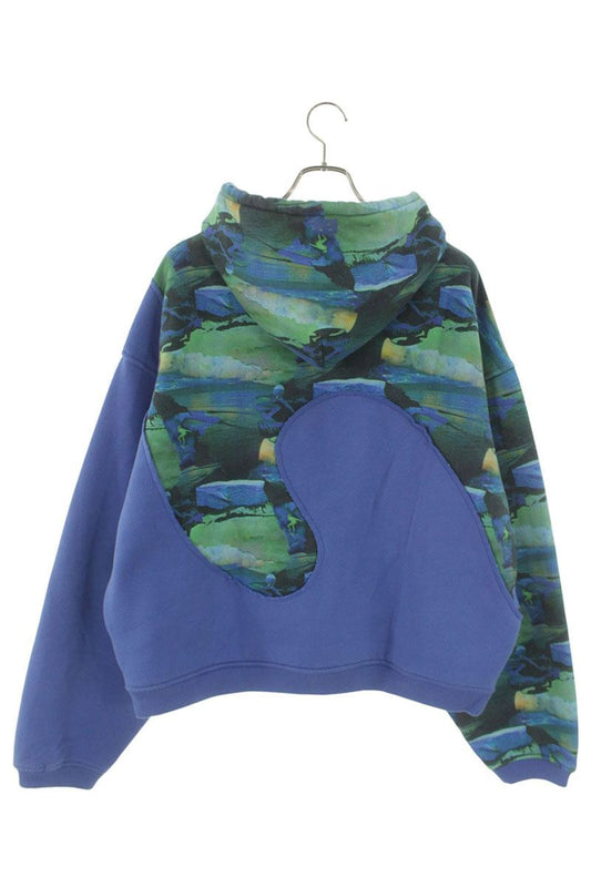 ERL All-Over Pattern Pullover Hoodie Multi Size XL