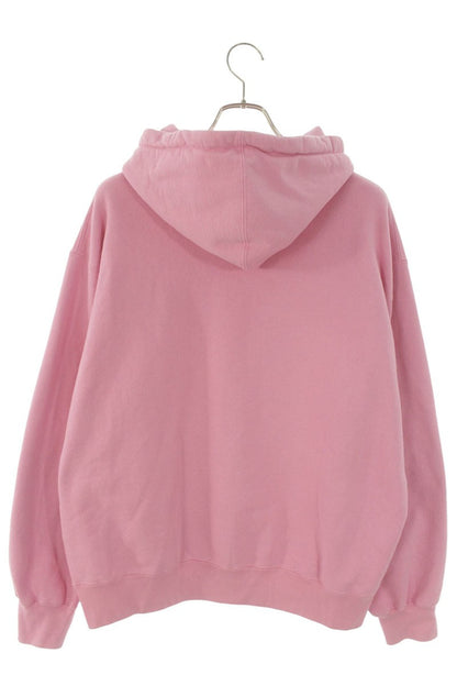 SUPREME Pink Contrast Cutout Hooded Sweat Size S