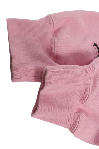 SUPREME Pink Contrast Cutout Hooded Sweat Size S