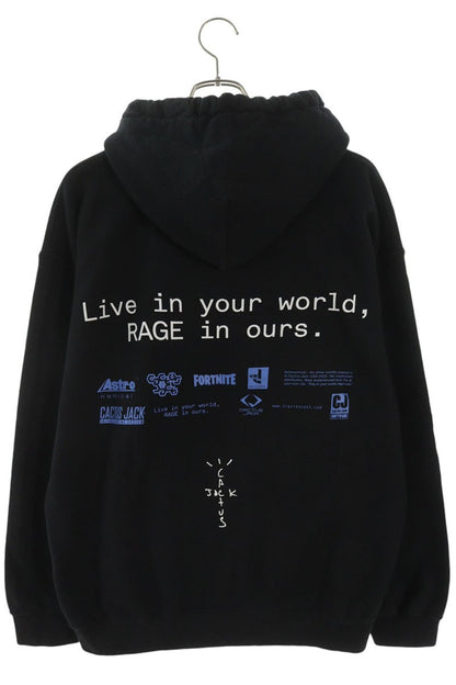 Cactus Jack WORLD HOODIE Black Size M