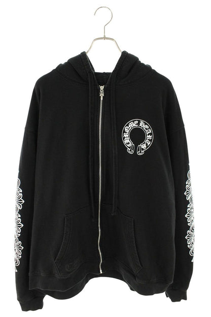 Chrome Hearts SWTSHRT HD ZIP Floral Horseshoe Print Size XXL