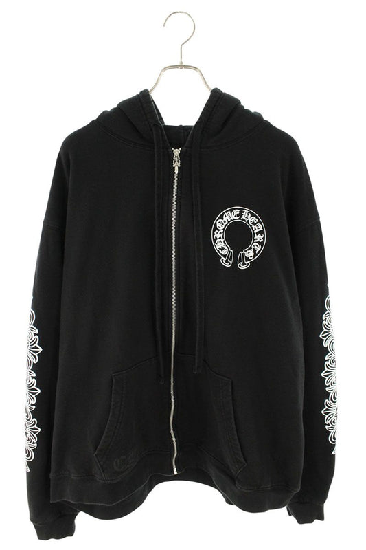 Chrome Hearts SWTSHRT HD ZIP Floral Horseshoe Print Size XXL