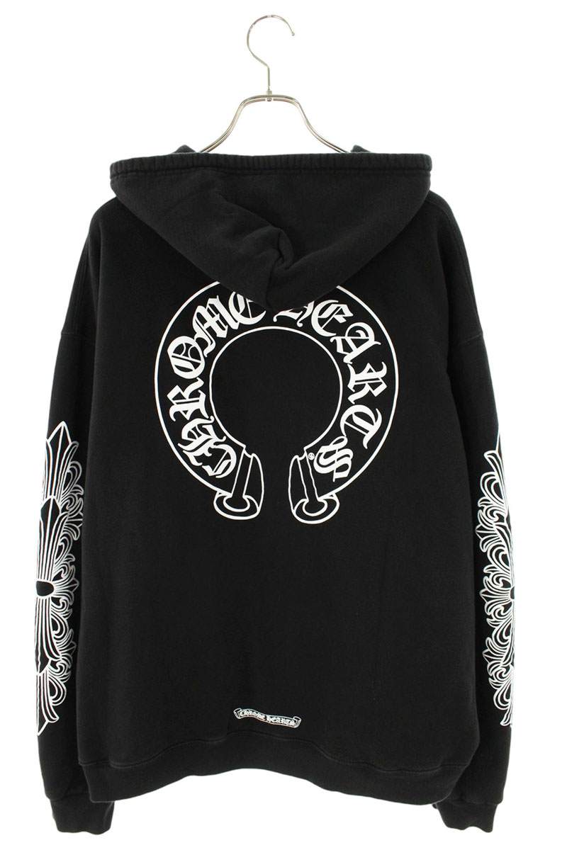 Chrome Hearts SWTSHRT HD ZIP Floral Horseshoe Print Size XXL