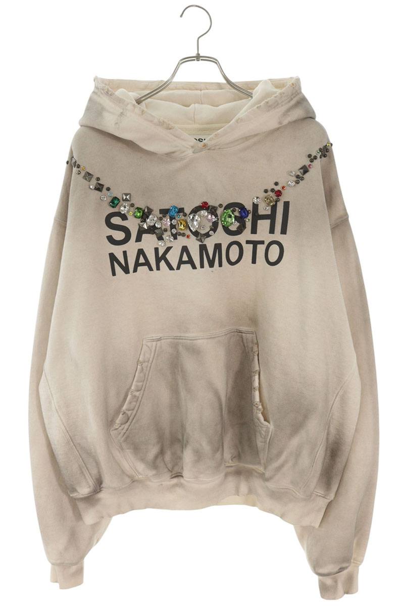SATOSHI NAKAMOTO 26SS NECKLACE HOODIE Beige Multi Size M
